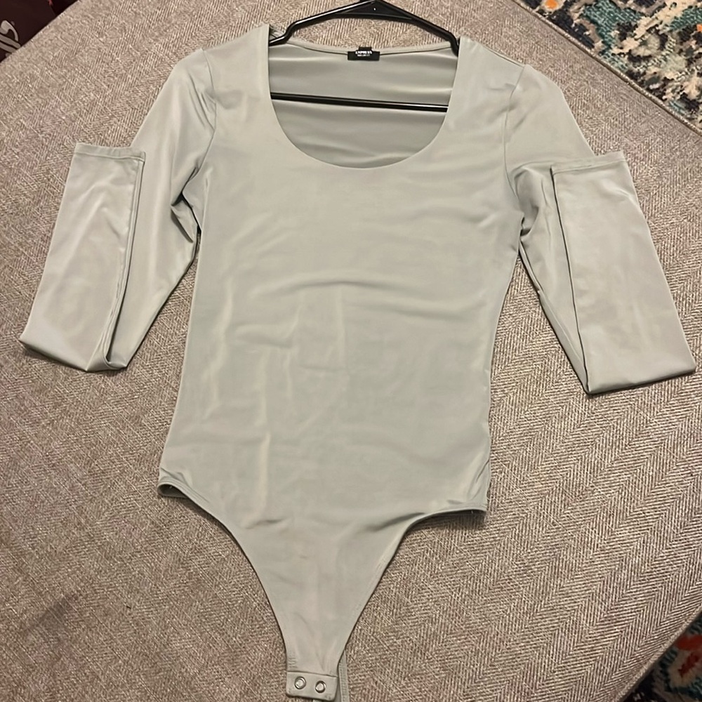 Express Sage Green Bodysuit